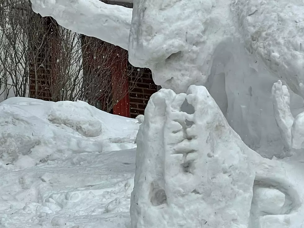 Duluth Resident Shows Support To Ukraine With Snow Sculpture